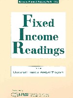 Fixed income readings for the Chartered Financial Analyst Program